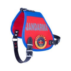 Doggie Görevli Köpek Jandarma Armalı Üniforma Köpek Göğüs Tasması Xlarge Kırmızı 2.5x70-80 Cm