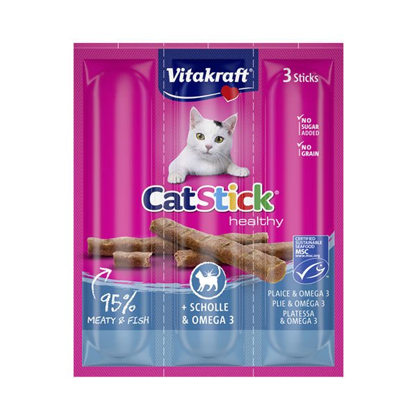 Vitakraft Cat Balık & Omega Stick Kedi Ödül Maması 3x6 Adet 18 Gr
