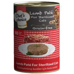 Chefs Choice Kıyılmış Kuzulu Kısırlaştırılmış Yetişkin Konserve Kedi Maması 1 Adet 400 Gr