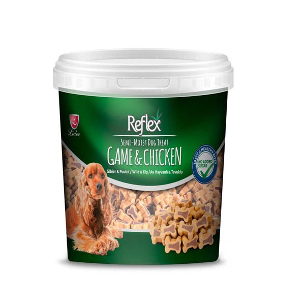 Reflex Tavuklu ve Av Hayvanlı Semi Moist Köpek Ödül Maması 500 Gr