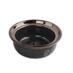 Pawise Köpek Seramik Mama Kabı Siyah 450 Ml