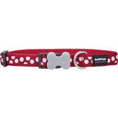 Red Dingo Kırmızı Beyaz Benekli Dev Uzun Köpek Boyun Tasması 40 Mm