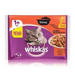 Whiskas Pouch Güveç Klasik Konserve Kedi Maması 1 Adet 4x85 Gr