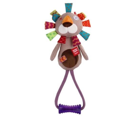 Gigwi Plush Friendz Öten Aslan Diş Kaşıyıcılı Köpek Oyuncağı 35 cm