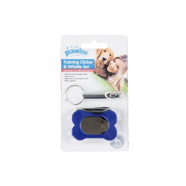 Pawise Clicker Düdük Köpek Eğitim Seti Mavi
