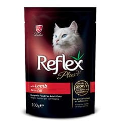 Reflex Plus Kuzulu Soslu Yetişkin Konserve Kedi Maması 100 Gr