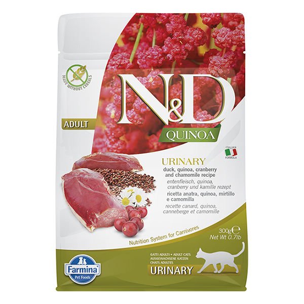 N&D Quinoa Ördekli ve Kızılcıklı Yetişkin Kedi Maması 300 Gr