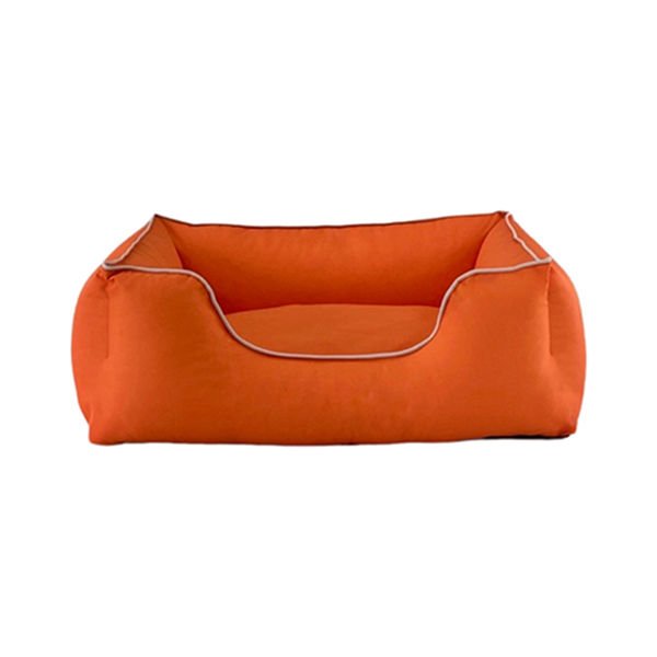 Pet Comfort Alpha Outdoor Biye Kedi ve Köpek Yatağı Beyaz/Turuncu Medium 80x65 Cm