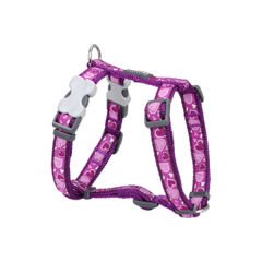 Red Dingo Breezy Love Desenli Köpek Göğüs Tasması Mor 12 Mm