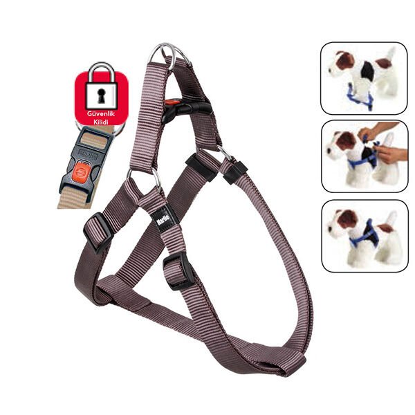Karlie Kilitli Köpek Göğüs Tasması Small Gri 35-50 Cm