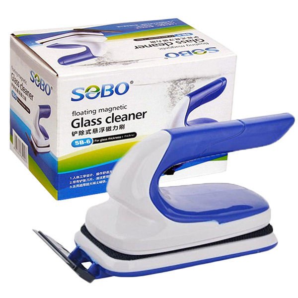 Sobo Akvaryum SB-6 Batmayan Mıktanıslı Jiletli Cam Sileceği 4-6 Mm Beyaz/Mavi