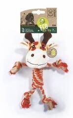 M-Pets Zia İnek Şeklinde Peluş Köpek Oyuncağı 33x26x10 Cm Renkli