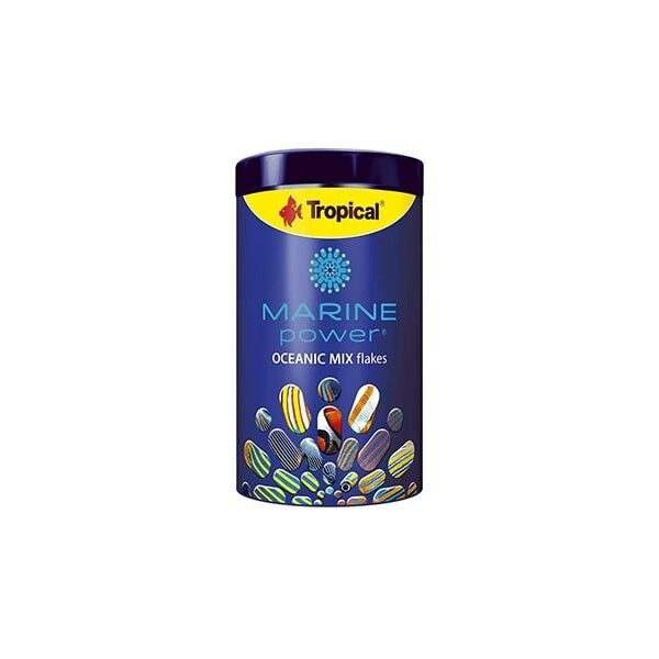Tropical Marine Power Oceanic Mix Flakes Deniz Balıkları için Krill ve Spirulina Katkılı Balık Yemi 250 Ml 50 Gr