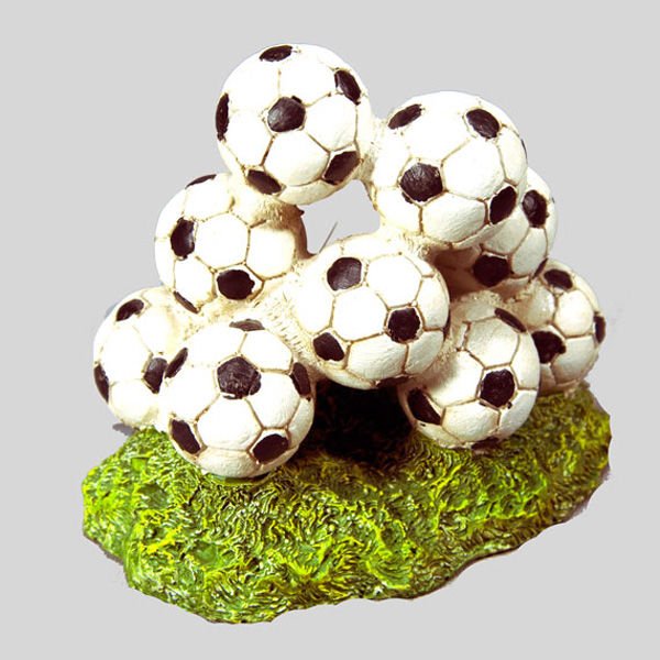 Chicos Akvaryum Dekoru Futbol Topları 13x8.5x11.5 Cm