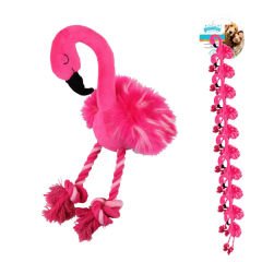 Pawise Peluş Flamingo Köpek Oyuncağı Pembe Large