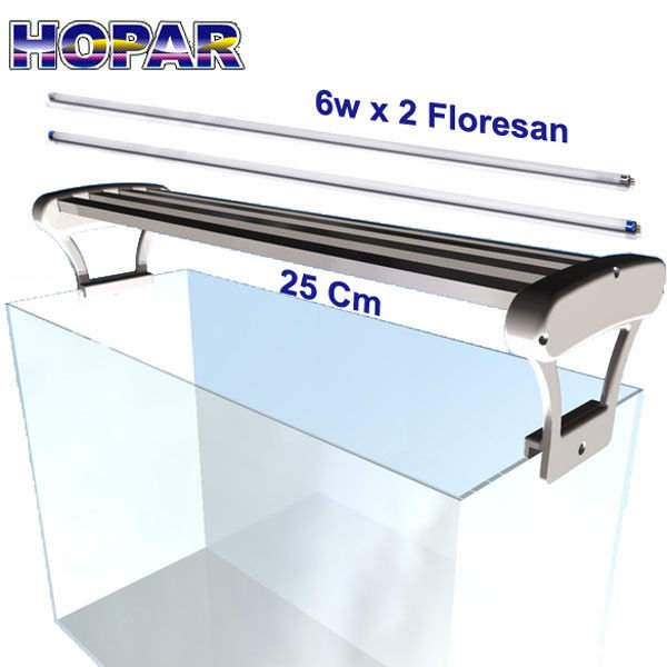 Hopar T5 Akvaryum Floresanlı Armatür Low Output 6W 25 Cm