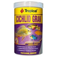 Tropical Cichlid Gran Cichlid Balıkları için Renklendirici Granül Balık Yemi 10 Lt 5.5 Kg
