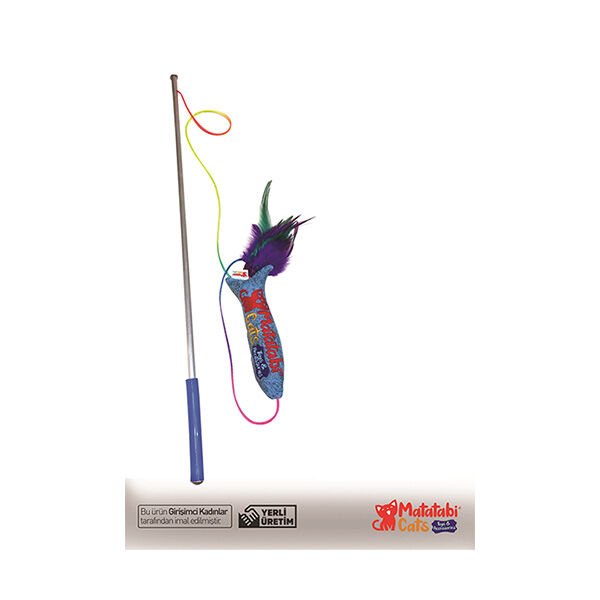 Matatabi Cats JR.Fish Balıklı Kedi Oltası 50x70 Cm