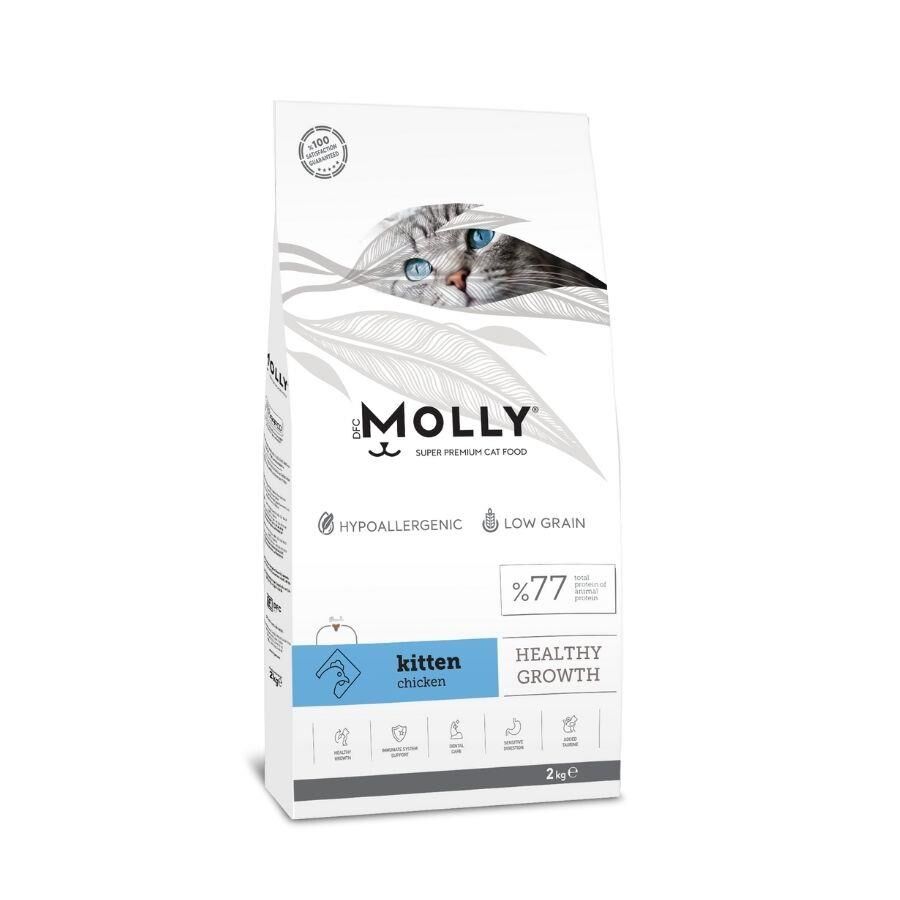 Molly Düşük Tahıllı Hypoallergenic Tavuklu Yavru Kedi Maması 2 Kg