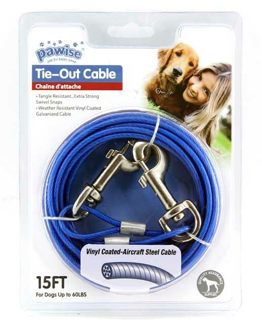 Pawise Köpekler için Çelik Bahçe Bağlama Halatı 4 Mm 4.5 Mt