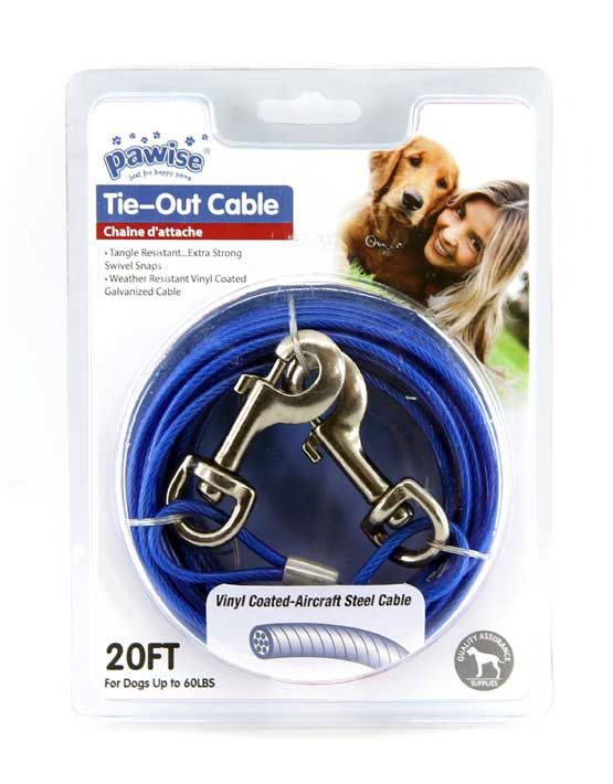 Pawise Köpekler için Çelik Bahçe Bağlama Halatı 4 Mm 6 Mt