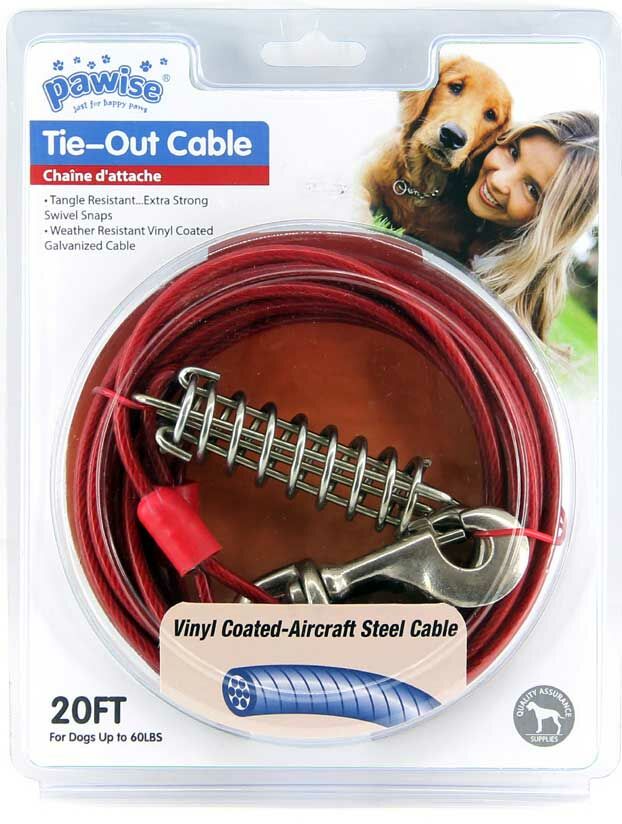 Pawise Köpekler için Çelik Bahçe Bağlama Halatı 5 Mm 6 Mt