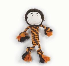 M-Pets Shelly Maymun Şeklinde Peluş Kedi ve Köpek Oyuncağı 33x26x10 Cm