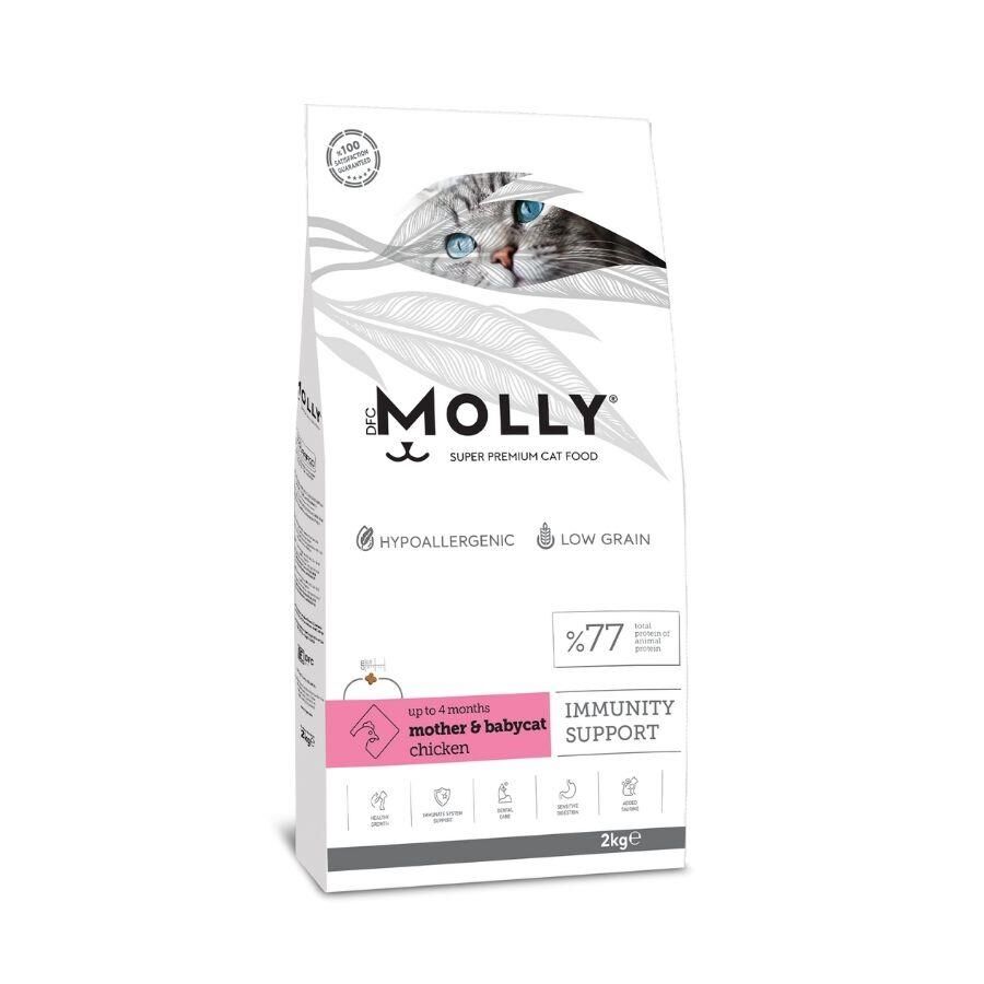 Molly Düşük Tahıllı Hypoallergenic Tavuklu Anne ve Yavru Kedi Maması 2 Kg