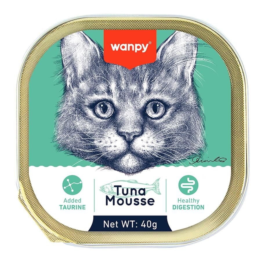 Wanpy Alutray Ton Balıklı Pate Yetişkin Kedi Konservesi 6x40 Gr