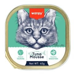 Wanpy Alutray Ton Balıklı Pate Yetişkin Kedi Konservesi 6x40 Gr