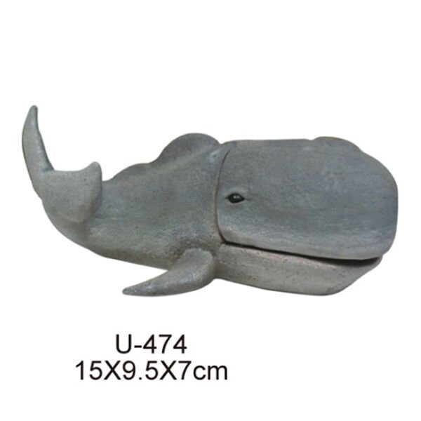Dophin King Akvaryum Dekoru Balina 15x9.5x7 Cm