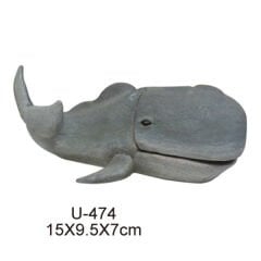 Dophin King Akvaryum Dekoru Balina 15x9.5x7 Cm