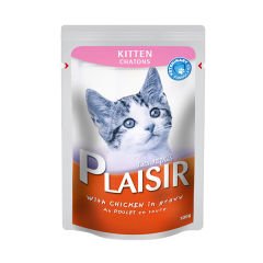 Plaisir Kitten Tavuklu Pouch Yavru Konserve Kedi Maması 100 Gr