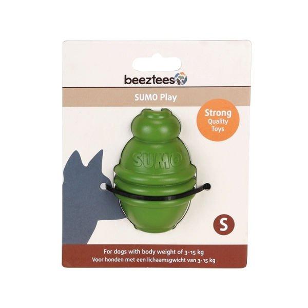 Beeztees Sumo Ödül Hazneli Kauçuk Köpek Oyuncağı Small Yeşil 8 Cm