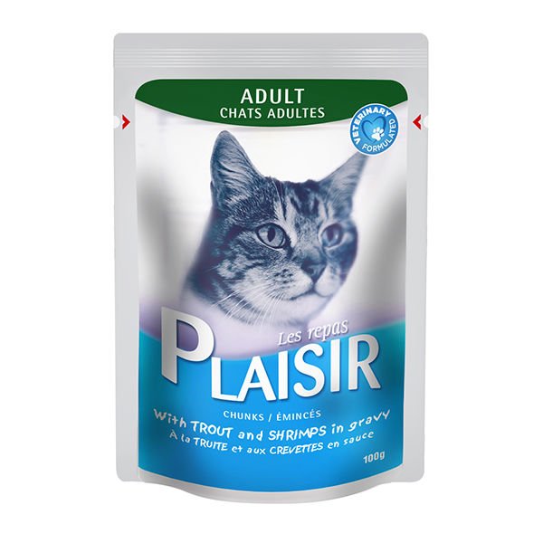 Plaisir Alabalık Karidesli Pouch Konserve Kedi Maması 100 Gr