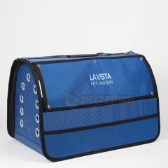 Lavista Perdeli Jumbo Pet Taşıma Çantası Mavi