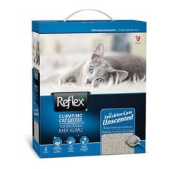 Reflex Sensitive Kokusuz Bentonit Doğal Kedi Kumu 6 Lt