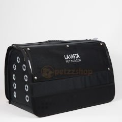 Lavista Perdeli Jumbo Pet Taşıma Çantası Siyah