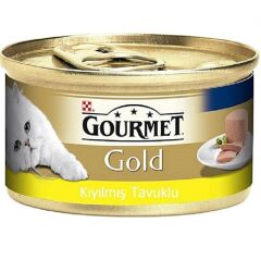 Gourmet Gold Kıyılmış Tavuklu Yetişkin Kedi Konservesi  85 gr