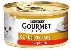 Gourmet Gold Kıyılmış Sığır Etli Yetişkin Kedi Konservesi 85 gr