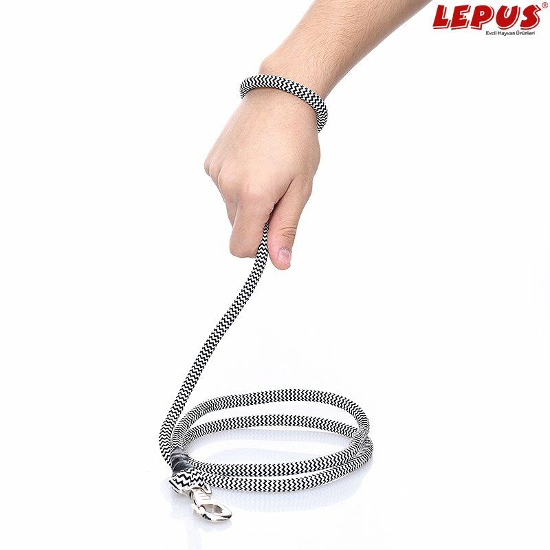 Lepus Köpek İçin Düz Gezdirme Kayışı Gri 140 cm