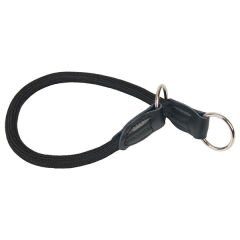 Karlie Suni Deri Uzatma Köpek Eğitim Tasması Siyah 18 Mm 200 Cm