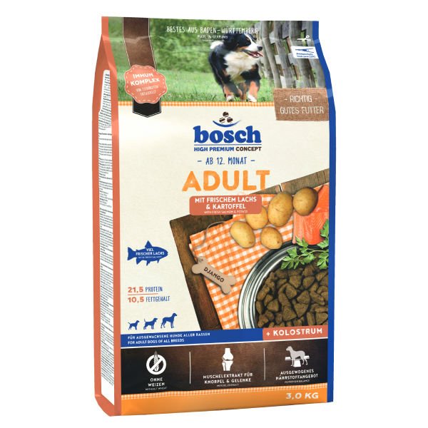 Bosch Adult Tahılsız Somon Balıklı Patatesli Yetişkin Köpek Maması 3 Kg
