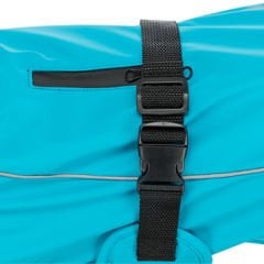 Trixie Vimy Dolgulu ve Yansıtıcı Köpek Yağmurluğu Turkuaz Xsmall 25 Cm