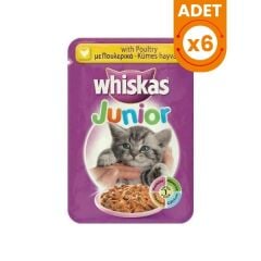 Whiskas Pouch Junior Tavuklu Yavru Konserve Kedi Maması 1 Adet 100 Gr