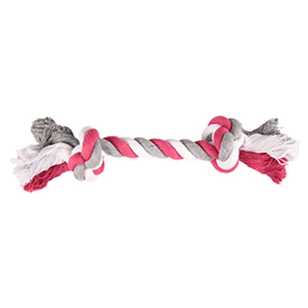 Flamingo İki Düğümlü Diş İpi Köpek Oyuncağı Medium 30 Cm