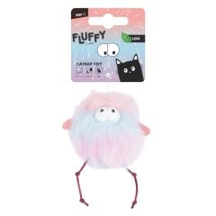 M-Pets Fluffy Catnipli Tüylü Kedi Oyuncağı 10x7x5.5 Cm Mavi/Pembe