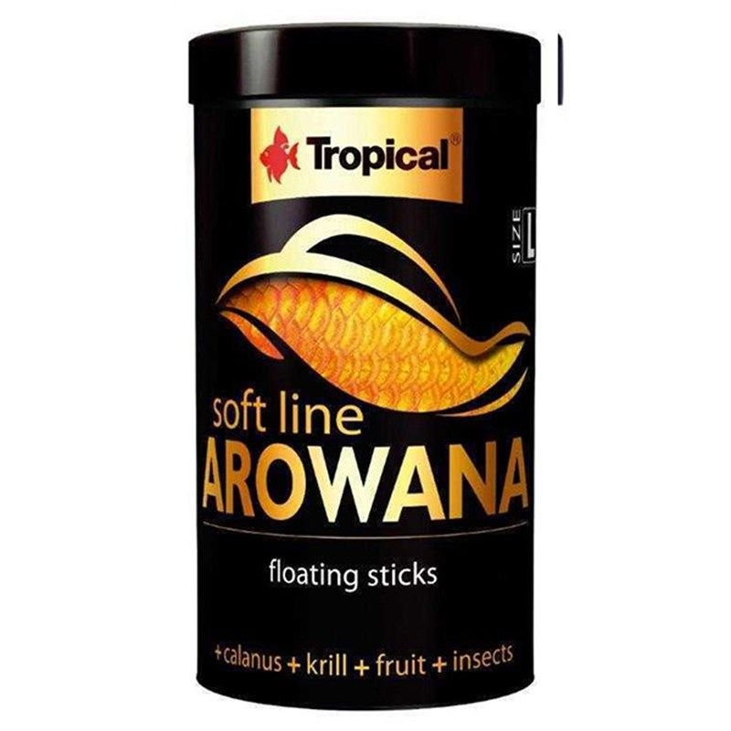 Tropical Softline Arowana Genç Arowanalar için Renk Kuvvetlendirici Balık Yemi Large 250 Ml 80 Gr
