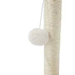 M-Pets My First Ponponlu Kedi Tırmalama Tahtası 24x24x30 Cm Beyaz