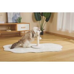 M-Pets My First Ponponlu Kedi Tırmalama Tahtası 24x24x30 Cm Beyaz